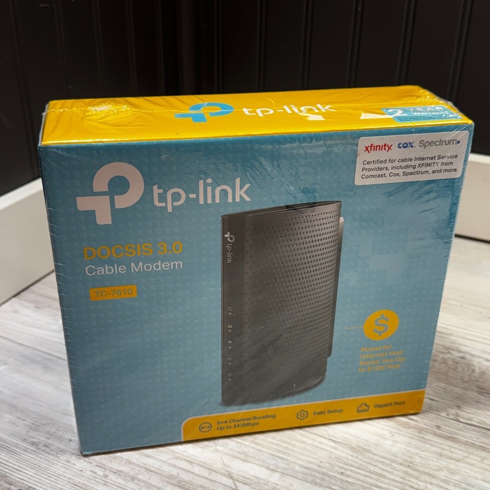 TP-Link TC-7610 DOCSIS 3.0 (8x) Cable Modem NEW SEALED